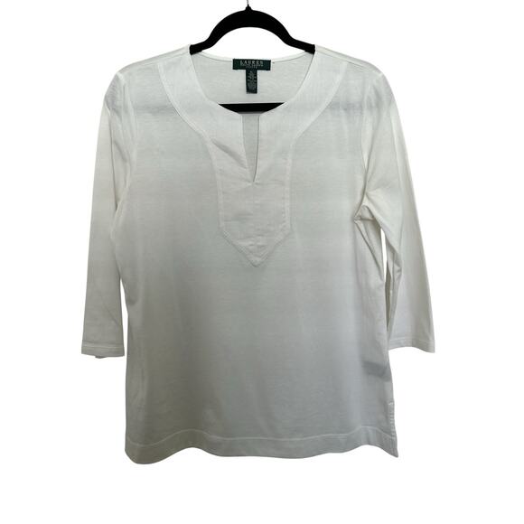 Lauren Ralph Lauren's soft tunic is crafted from luxe combed cotton.size PL - Picture 3 of 7